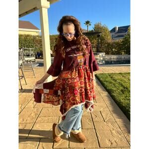 ✨ Upcycled Levi Strauss & Co. Bell Sleeve Mini Dress – Size L | Shuggie Fierce ✨